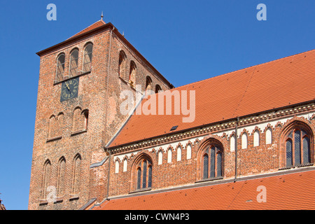 La Georgenkirche, Waren, Mecklenburg laghi, Meclemburgo-Pomerania Occidentale, Germania Foto Stock