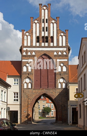 Rostock Gate, Teterow, Mecklenburg-Switzerland, Meclemburgo-Pomerania Occidentale, Germania Foto Stock