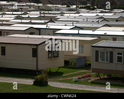 Holiday caravan park, Caister-on-Sea, Norfolk, Regno Unito Foto Stock