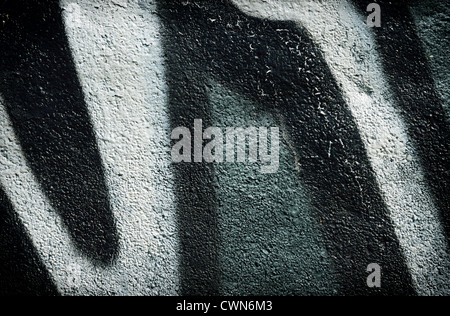 Pezzo di graffiti su una parete Foto Stock