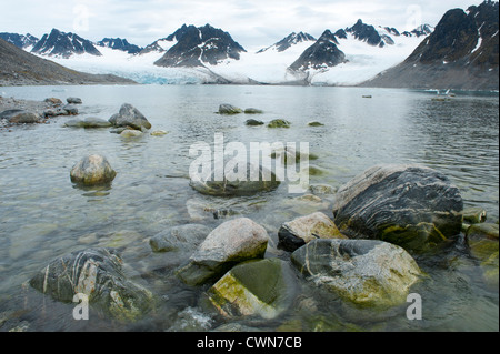 Magdalenefjord, Spitsbergen, Svalbard, Arctic Foto Stock