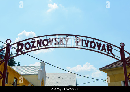 Roznovsky Pivovar fabbrica di birra a Roznov Foto Stock