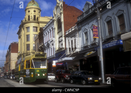 Tram di Melbourne in Chapel Street, Victoria, Australia Foto Stock