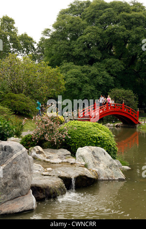 Jardin Japones o giardino giapponese al Parque 3 de Febrero a Palermo, Buenos Aires, Argentina. Foto Stock