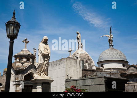 Il Cimitero di Recoleta, Buenos Aires, Argentina. Foto Stock