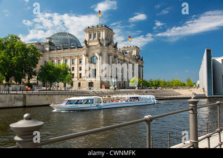 L'Europa, Germania, Berlino, un tour in barca sul fiume Spree Foto Stock