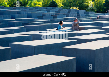 L'Europa, Germania, Berlino, Memoriale dell Olocausto a Berlino Foto Stock