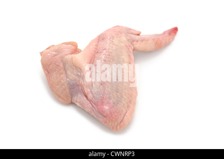 Il pollo crudo ala Foto Stock