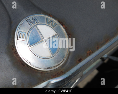 Vecchio bmw auto badge Foto Stock
