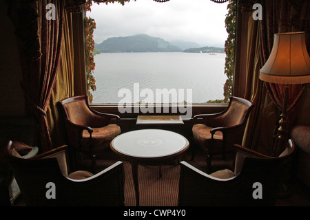 Finestra immagine vista sul Lake Ullswater Foto Stock