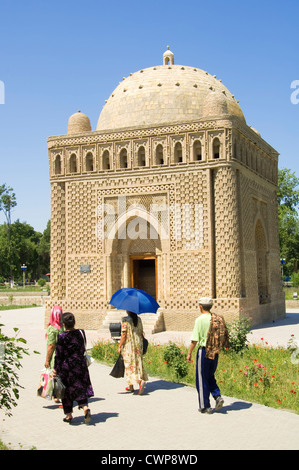 Mausoleo di Ismail Samani (9 -10secolo), Bukhara, Uzbekistan Foto Stock