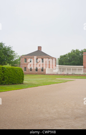 Tyron Palace giardini, prima capitale coloniale New Bern North Carolina USA Foto Stock