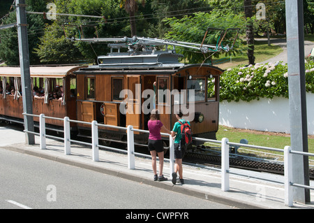 Le Petit Train de la Rhune sud-ovest della Francia Foto Stock