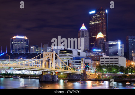 Grattacieli nel centro di Pittsburgh, Pennsylvania, USA. Foto Stock