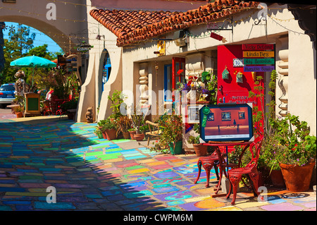 Negozio di arte a 'Villaggio Spagnolo Art Center' in Balboa Park, San Diego, California. Foto Stock