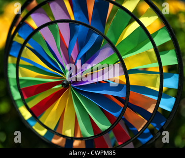 Multi panno ruota mulino a vento Foto Stock