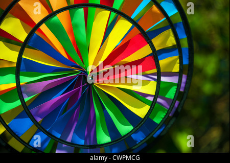 Multi panno ruota mulino a vento Foto Stock