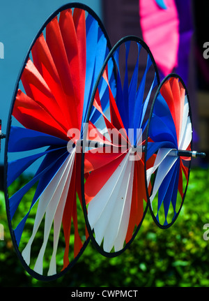 Multi panno ruota mulino a vento Foto Stock