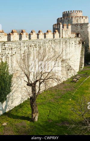 Türkei, Istanbul, Yedikule, die " Burg der Sieben Türme', liegt direkt an der Theodosianischen Landmauer Foto Stock