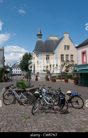 Hotel de ville Malestroit Bretagna Francia Foto Stock