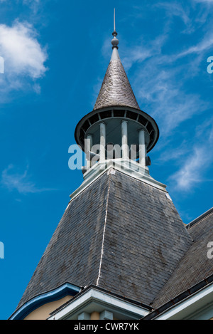 La torretta dell'Hotel de ville Malestroit Bretagna Francia Foto Stock