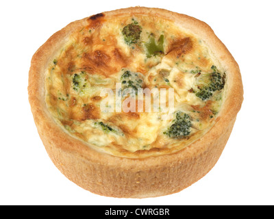 Broccoli formaggio e pomodoro quiche Foto Stock