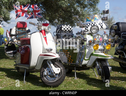 Scooter Rally Isola di Wight Foto Stock