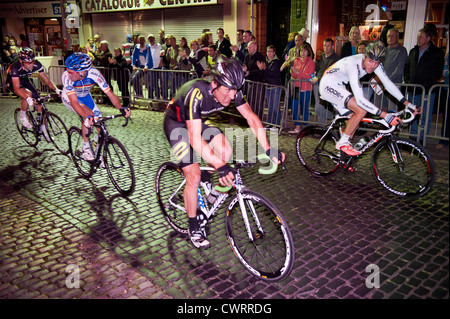 Newport Nocturne cycle race il 1 settembre 2012, Newport Shropshire. Foto Stock