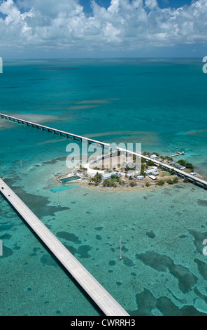 Chiave di piccione Seven Mile BRIDGE contea di Monroe Florida USA Foto Stock