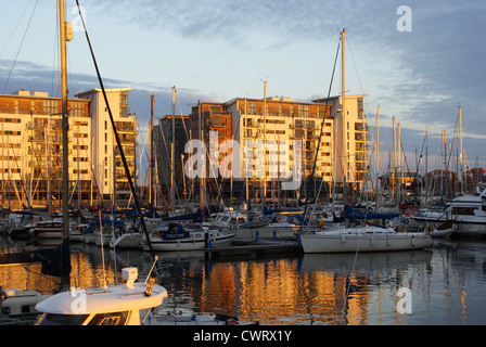 Sovrano del porto e marina in Eastbourne, East Sussex, Inghilterra Foto Stock