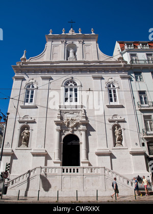 Chiesa di Loreto facciata in Chiado, Lisbona Foto Stock