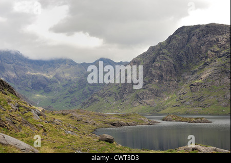 Laghi e montagne selvagge in Scozia Foto Stock