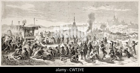 San Isidro festa antica illustrazione, Madrid Foto Stock