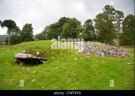 Il sito della collina Dunadd forte al Kilmartin Glen, Argyll and Bute. La Scozia. SCO 8339 Foto Stock