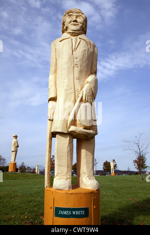 In Canada. New Brunswick. Città di San Giovanni. W. Franklin manodopera Hatheway Centro Espositivo. Monumento a tutti i lavoratori uccisi, Foto Stock