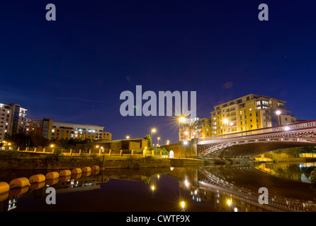 Crown Point Bridge in Leeds Foto Stock
