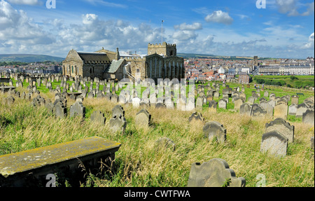 Chiesa di Santa Maria vergine Whitby North Yorkshire England Regno Unito Foto Stock