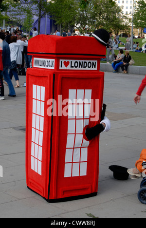 Fake London Red cabina Cabina Foto Stock