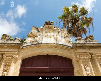 Architettura Maltese visto per le strade dell'isola di Malta, Mare Mediterraneo Foto Stock