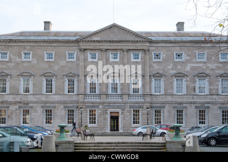 Leinster House, sede dell'Oireachtas, il parlamento nazionale dell'Irlanda. Foto Stock
