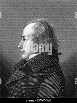 Franz Joseph Gall (1758-1828) su incisione dal 1859. Neuroanatomist tedesco e fisiologo. Foto Stock