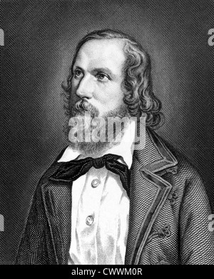 Friedrich Hecker (1811-1881) su incisione dal 1859. Avvocato tedesco, politico e rivoluzionario. Foto Stock
