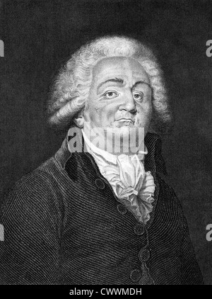 Honore Gabriel Riqueti, Comte de Mirabeau (1749-1791) su incisione dal 1859. Uomo politico francese,scrittore,diplomat & giornalista. Foto Stock