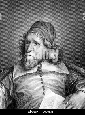 Inigo Jones (1573-1652) su incisione dal 1859. Architetto britannico. Foto Stock