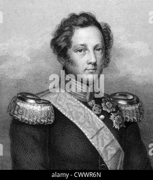 Leopoldo Granduca di Baden (1790-1852) su incisione dal 1859. Foto Stock