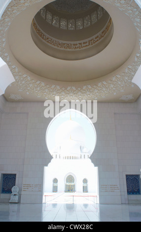 Toppa in moschea la parete Foto Stock