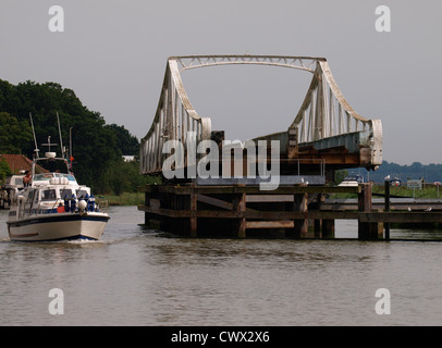 Stazione Ponte Girevole, Reedham, Norfolk, Regno Unito Foto Stock