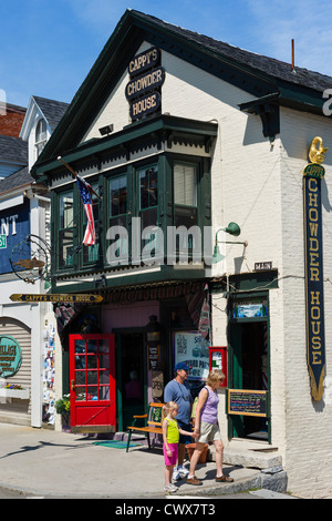 Cappy's Chowder House ristorante sulla strada principale di Camden, Knox County, Maine, Stati Uniti d'America Foto Stock