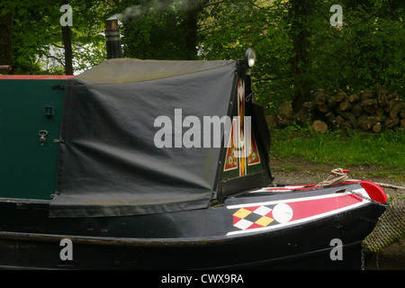 Canal narrowboat in Llangollen Canal un ramo del Shropshire Union Canal nuovo Pontcysyllte Foto Stock