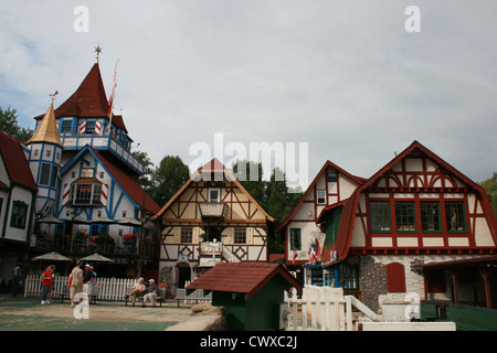Helen Georgia GA cityscape antico tedesco Germania città paesaggio urbano europeo edifici paesaggio arte foto Foto Stock